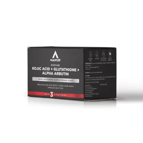 Image of Man-Up Kojic Acid & Glutathione Soap, Pack of 3