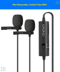 MAONO AU-200 Dual Collar Lavalier Microphone