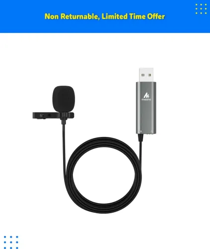 Image of Maono AU-UL20 USB Lavalier Microphone