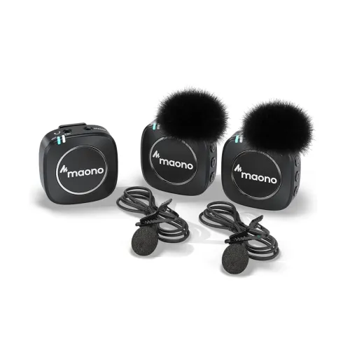 Image of MAONO Compact Wireless Lavalier Microphone for Interview, Vlogging, Live Streaming, Phone, Camera