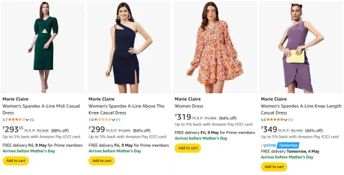 Image of Marie Claire Women's Dresses at minimum 84% Discount