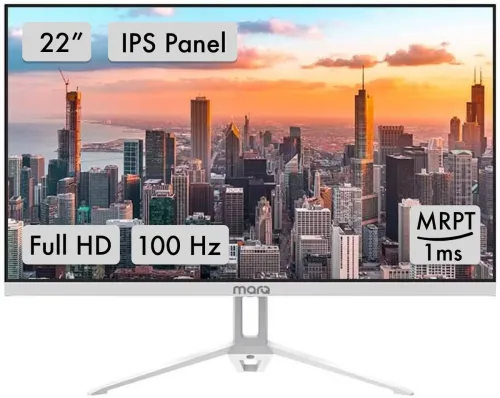Image of MarQ by Flipkart 55.88 cm (22 inch) Full HD IPS Panel Inbuilt Speakers Monitor.