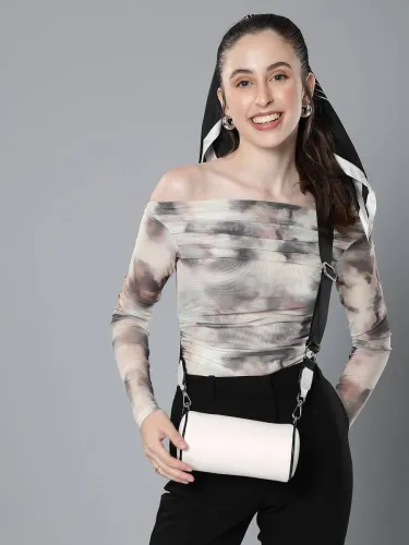 Image of Mast & Harbour Women White Sling Bag