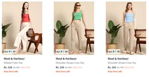 Image of Mast & Harbour Women's Top at Minimum 80% Discount