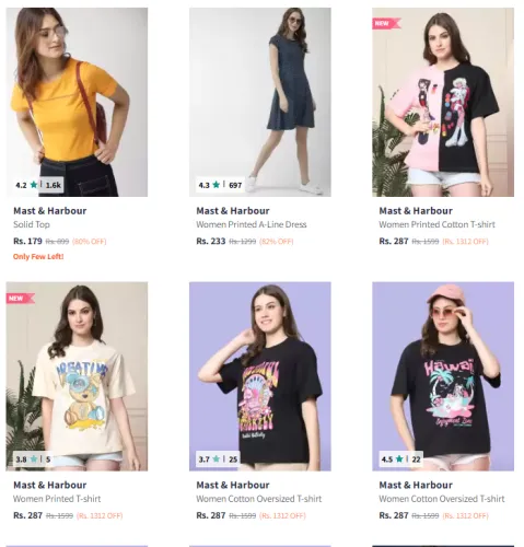 Image of Mast & Harbour Brand Women's Clothing @ Minimum 80% Discount