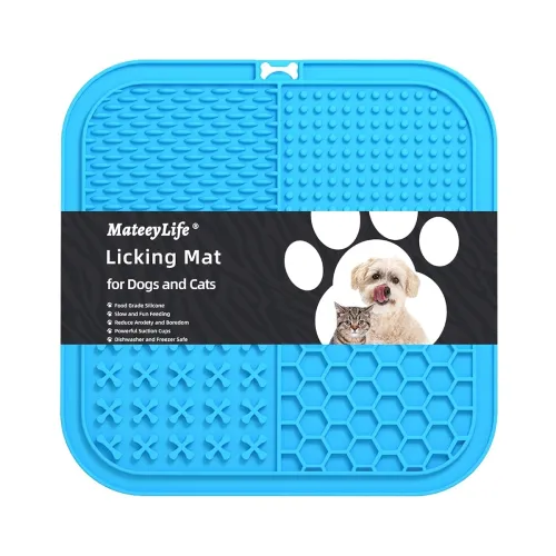 Image of MateeyLife Licking Mats for Dogs and Cats (Premium Lick Pad with Suction Cups)
