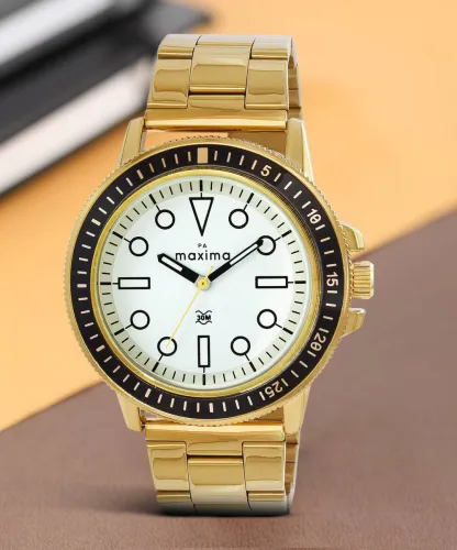 Image of MAXIMA Formal Gold Analog Watch For Men