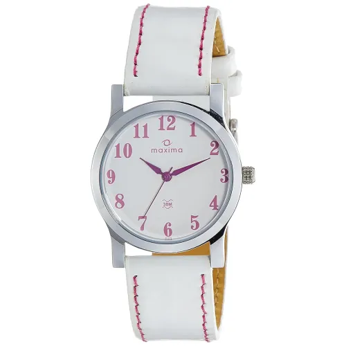 Image of Maxima Resin Analog White Dial Men Watch