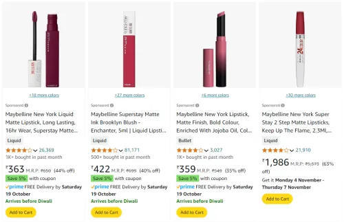 Image of Maybelline New York Liquid Matte Lipstick