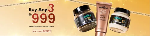 Image of MCAFFEINE : Buy Any 3 Body Products at ₹999 @MCAFFEINE