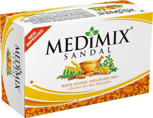 Image of MEDIMIX SANDAL SOAP - 75g | BUY 3 GET 1 SOAP | (4 x 87.5 g)