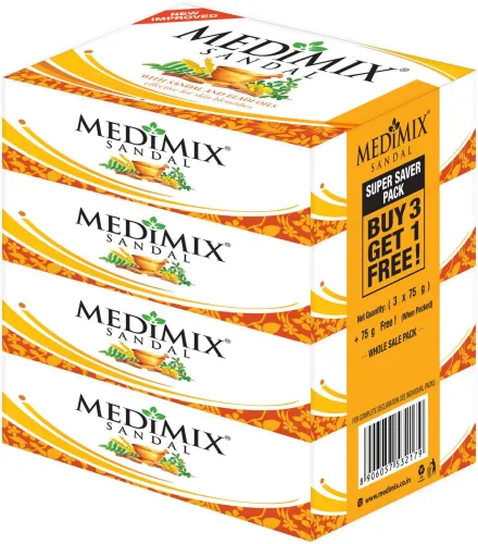 Image of MEDIMIX SANDAL SOAP - 75g*4