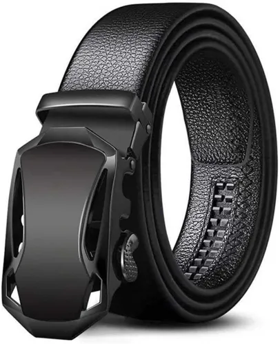 Image of Men Black Artificial Leather