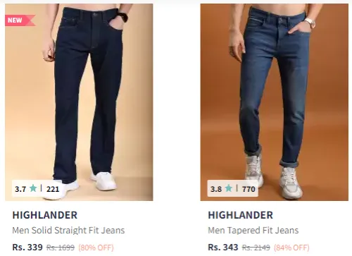 Image of Men Branded Jeans Minimum 70% Discount 