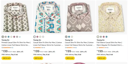 Image of Men Fashion Shirt Starting @ ₹199