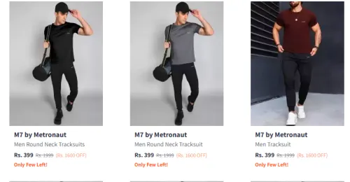 Image of Men Fashion Tracksuit Minimum 70% Discount