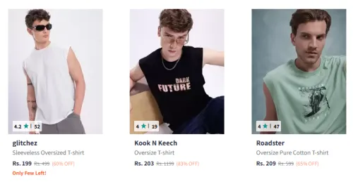 Image of Men Fashion Tshirt Starting @ ₹199
