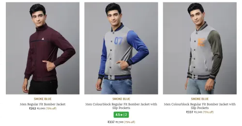 Image of Men jackets starting @ ₹262