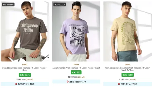 Image of Men's Clothing @ Under ₹199 | Start ₹159