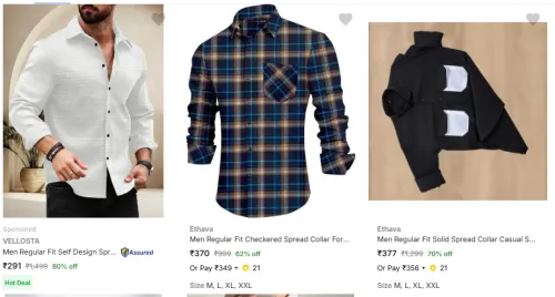 Image of Men's Shirt Upto 80% Off