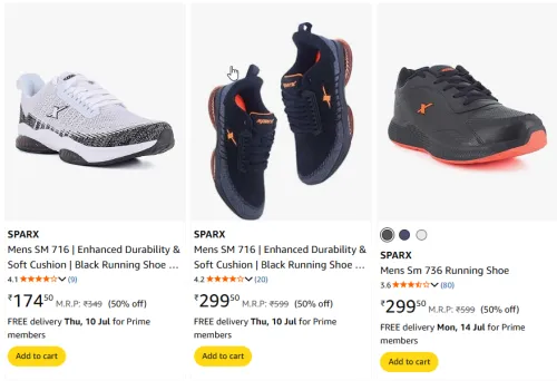 Image of Men's Shoes Start @ ₹174