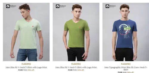 Image of Men's T-shirt from ₹100