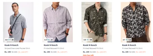 Image of Men Shirt Starting @ ₹199