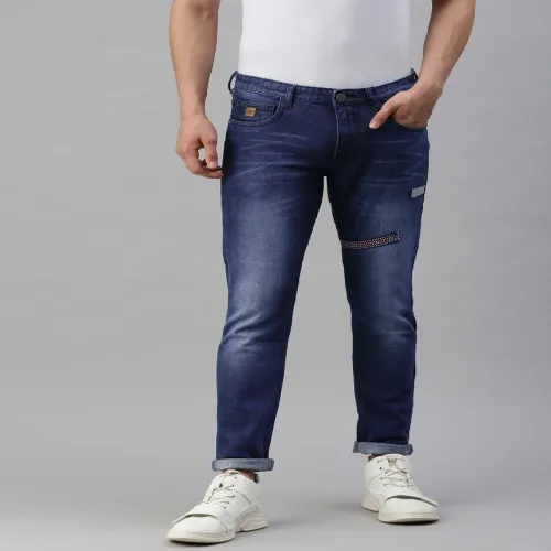 Image of Men Slim Fit Light Fade Stretchable Jeans