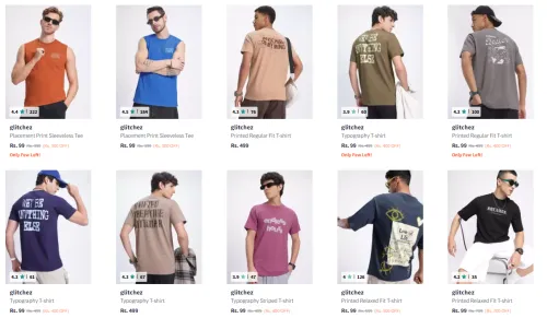 Image of Men T-Shirts starting @ ₹99