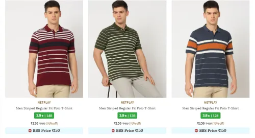 Image of Men Tshirt Starting @ ₹150