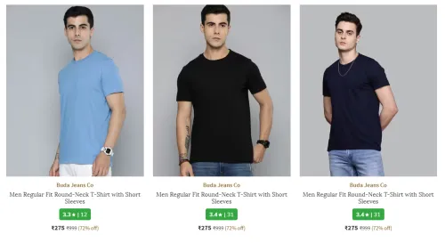 Image of Men Tshirt Starting @ ₹208