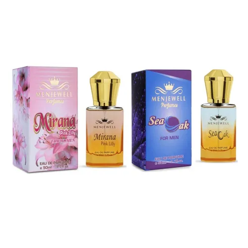 Image of Menjewell Perfume Set For Couple Gift