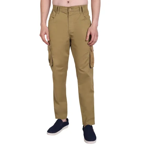 Image of Mens Khaki 6 Pocket Freedom Cargo