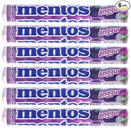 Image of Mentos Grape Roll, 6 X 29 Gram