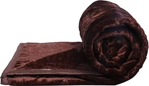 Image of METRO LIVING Floral Double Mink Blanket