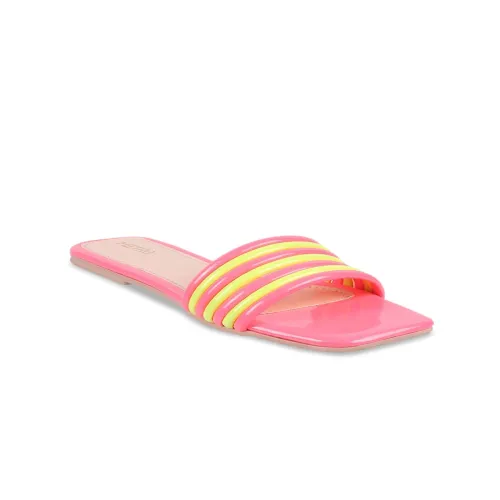 Image of Metro Women Striped Open Toe Flats