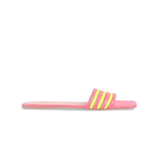 Image of Metro Women Striped Open Toe Flats