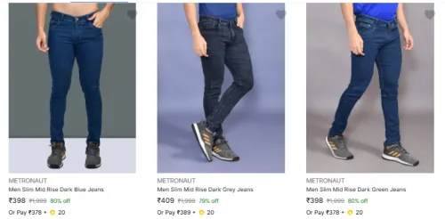 Image of Metronaut Brand Men's Jeans @ Up to 80% Discount