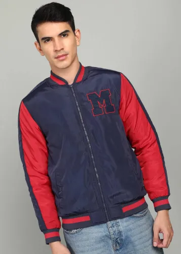 Image of METRONAUT  Full Sleeve Colorblock Men Bomber Jacket