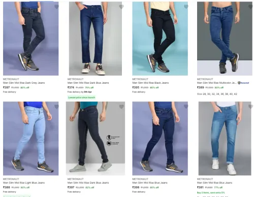 Image of Metronaut Men's Jeans Starting At ₹388.