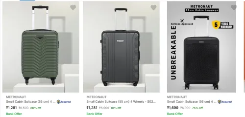 Image of METRONAUT Small Cabin Suitcase flat 80% Discount
