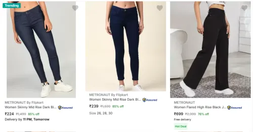 Image of Metronaut Womens Jeans Min. 70% Discount