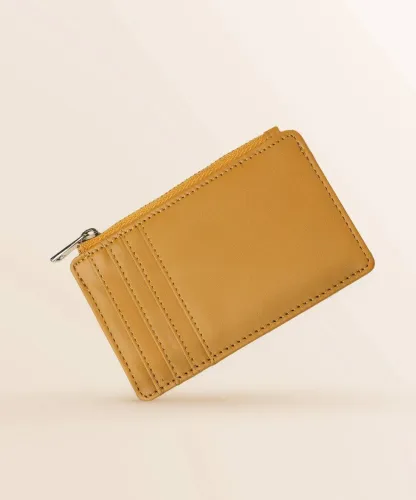 Image of METRONAUT Yellow Artificial Leather Card Holder (5 Card Slots)