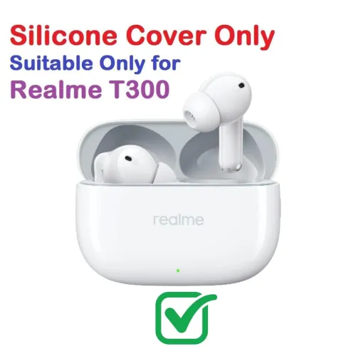 Image of Meyaar Earphone Case Cover Compatible for Realme Buds T300,