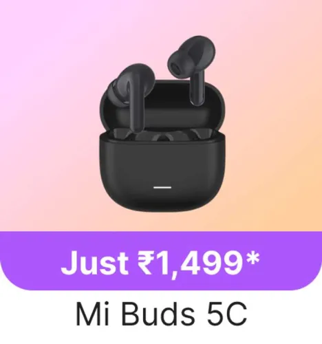 Image of Mi Buds 5C Earbuds @ ₹1499 on Flipkart GOAT Sale