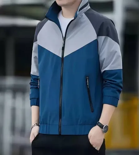 Image of Mia Fashion Men Colorblock Casual Jacket