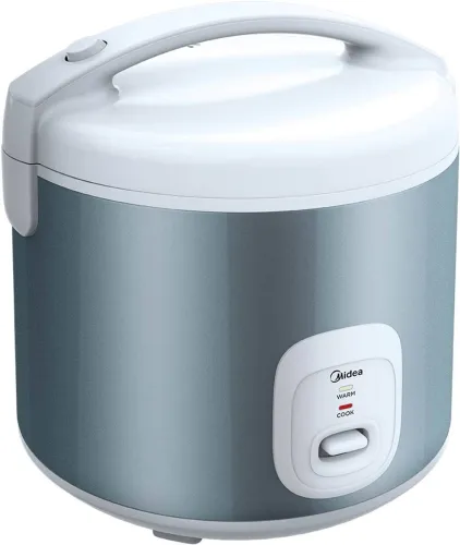 Image of Midea MB-YJ5030W Electric Rice Cooker with Steaming Feature (1.8 L, Grey).