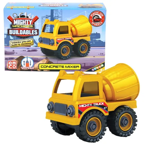 Image of Mighty Machines Buildables Concrete Mixer Skills for Kids 3+