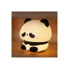 MILONI USA Night Lamp, Lazy Panda Light Touch Silicone Lamp, 7 Colour Changing Light for Kids USB Rechargeable