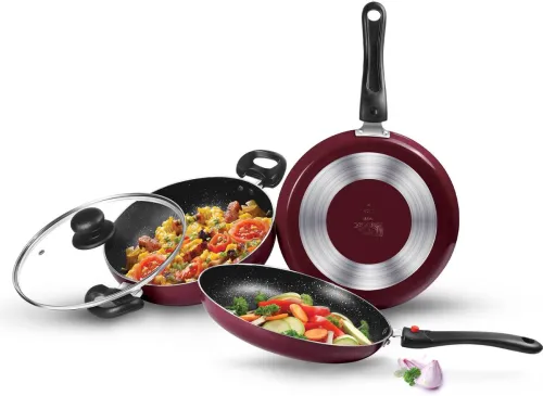 Image of MILTON 3-Piece Non-Stick Cookware Set